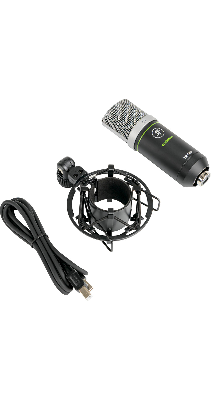 Mackie EM-91CU USB Condenser Recording Zoom Podcast Microphone+iPhone/iPad Cable