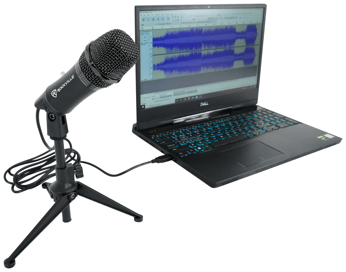 Rockville Z-Stream USB Microphone + iUSB Lightning Adapter Bundle