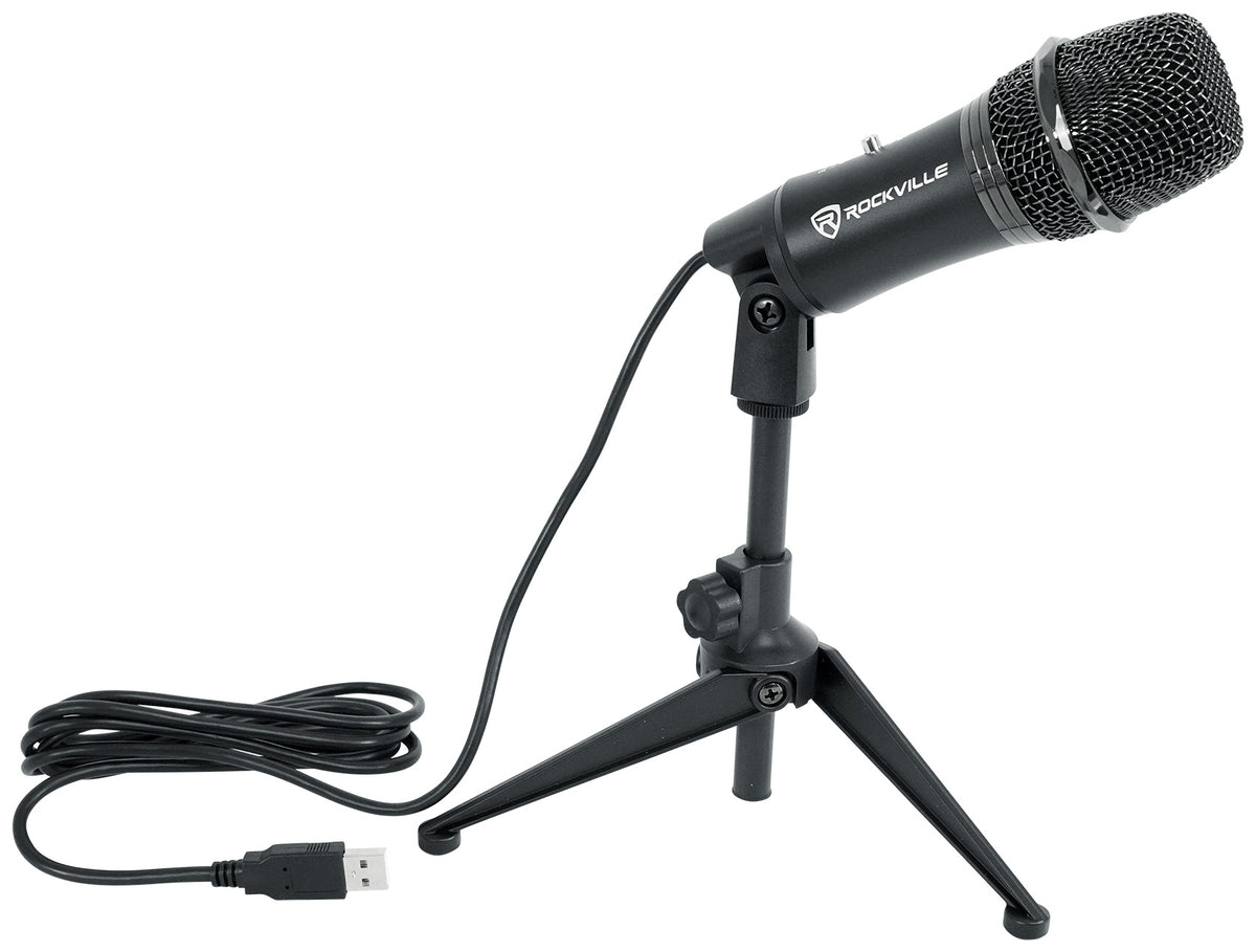 Rockville Z-Stream USB Microphone + iUSB Lightning Adapter Bundle