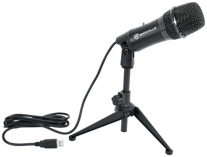 Rockville Z-Stream USB Microphone + iUSB Lightning Adapter Bundle