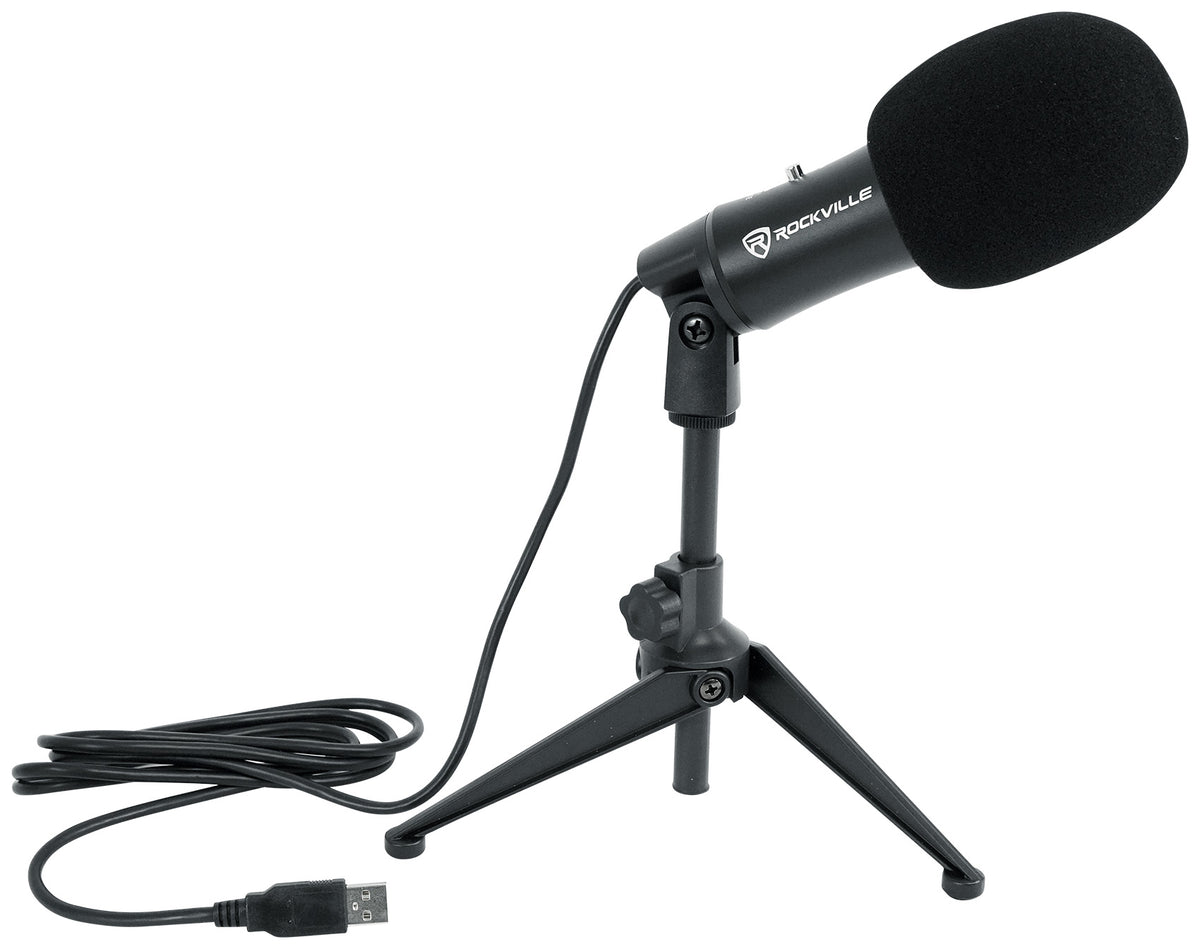 Rockville Z-Stream USB Microphone + iUSB Lightning Adapter Bundle