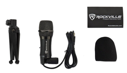 Rockville Z-Stream USB Microphone + iUSB Lightning Adapter Bundle