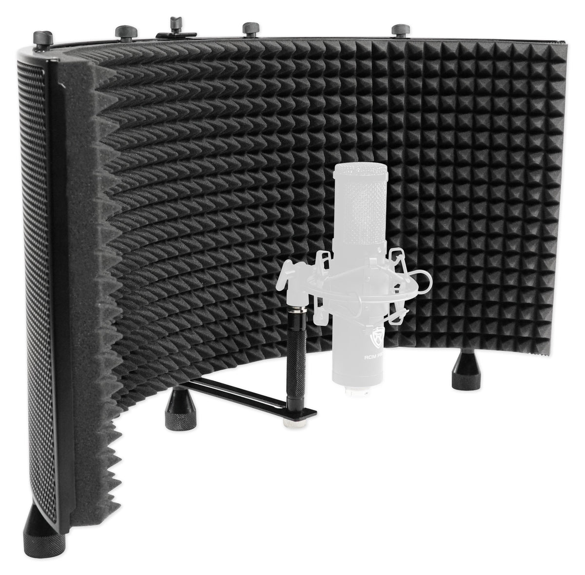 Recording Starter Kit w/ Monitors, Mixer, Mic, Headphones, Shield, Cables