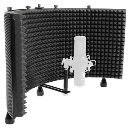 Recording Starter Kit w/ Monitors, Mixer, Mic, Headphones, Shield, Cables