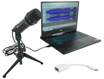 Rockville Z-Stream USB Microphone + iUSB Lightning Adapter Bundle