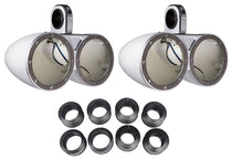 12KMTEDW Dual 6.5-Inch Wakeboard Tower Enclosures + KMTAP Adapter Pack