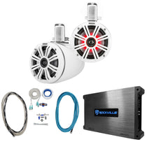 45KMTC65W 6.5" Tower Speakers + DBM25 2-Channel Amplifier + RMWK4 Wire Kit