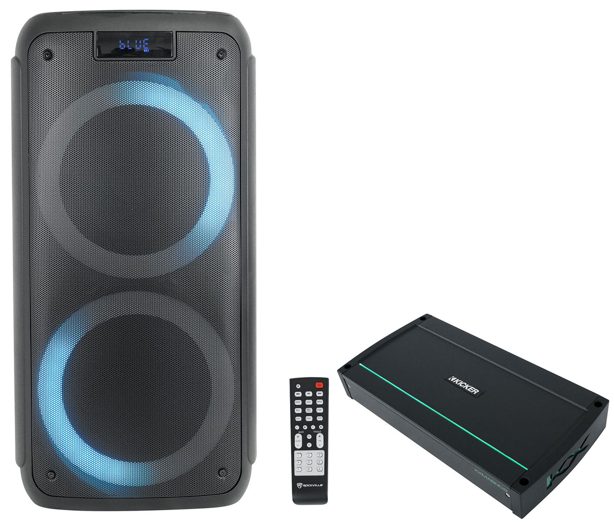 48KXMA8008 8-Channel Marine Amplifier + Party Speaker