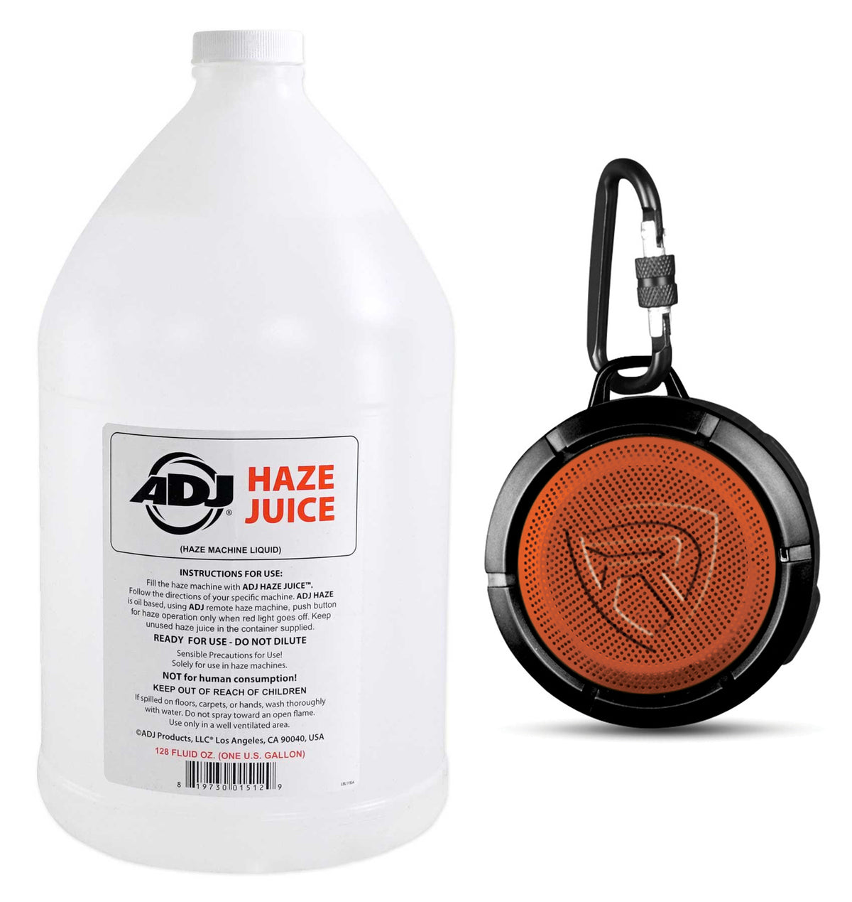 ADJ Haze Fluid Juice Liquid Gallon+Portable Bluetooth Speaker