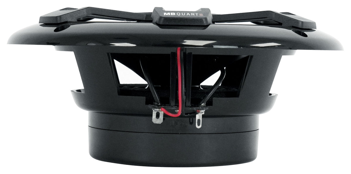 (2) MB QUART NF1-116B 6.5" 80 Watt Marine 2-Way Coaxial Black Speakers For Boat