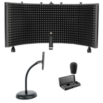 Audio Technica AT4051B Condenser Recording Microphone+Mic Stand+Isolation Shield
