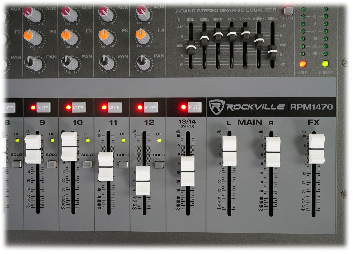 2) JBL Pro JRX212 12" 2000w PA/DJ Speakers+Powered 14-Channel Mixer w/USB+Stands