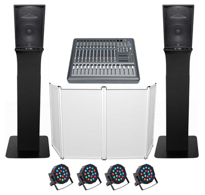 JRX215 DJ Pack with RTP32B Totem Stands