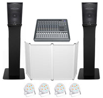 JRX215 Pair and RTP32B Totem Stand DJ Pack