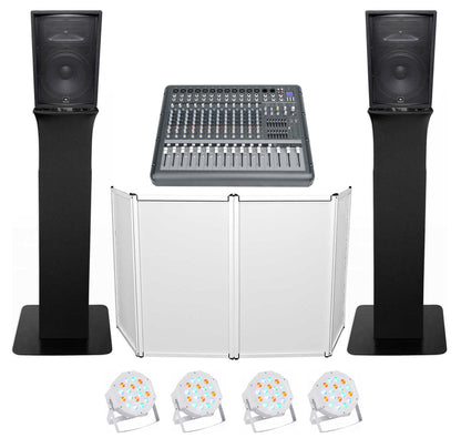 JRX215 Pair and RTP32B Totem Stand DJ Pack