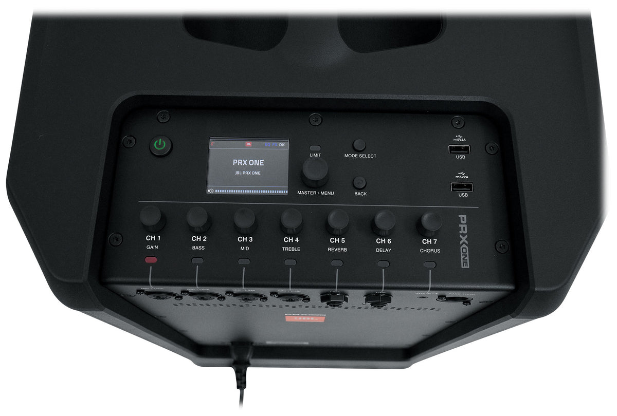 JBL PRX ONE 2000w Powered Column DJ PA Speaker+Subwoofer w/Mixer/DSP/Bluetooth