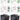 (4) Rockville BATTERY PAR 61 White Rechargeable RGBWA+UV DMX Lights+Remotes+Bags