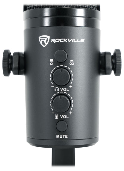 Gaming Recording Streaming Kit w/ USB Microphone + Headphones + Monitors