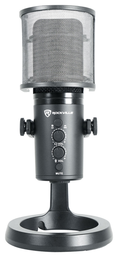 Gaming Recording Streaming Kit w/ USB Microphone + Headphones + Monitors