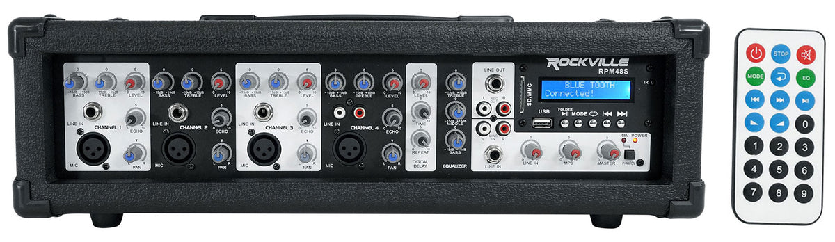 (2) RSG15.24 Dual 15" 3000W DJ/Pro Speakers + Powered Mixer