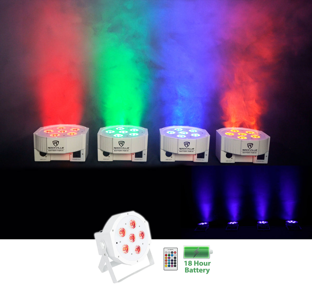 BATTERY PAR 61 White