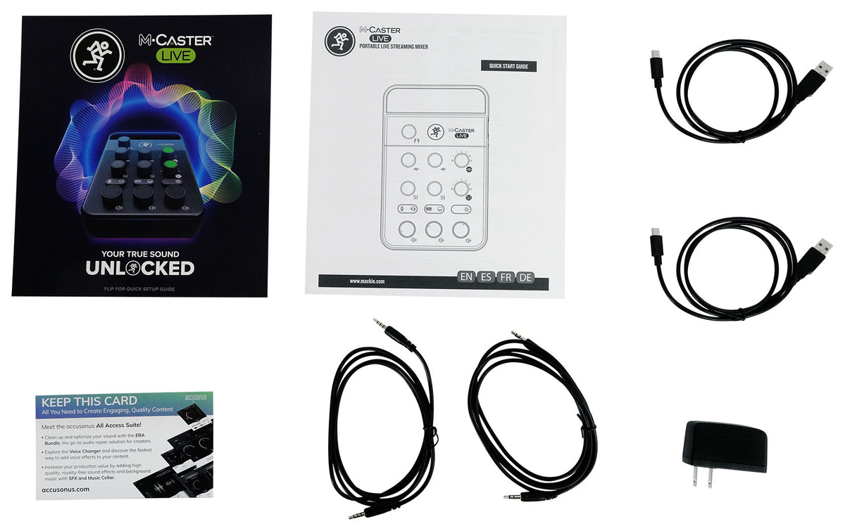 Mackie M Caster Live Streaming Podcasting Portable Smartphone/USB FX Mixer