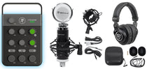 M Caster Live Streaming Podcasting Smartphone/USB FX Mixer+Mic+Headphones