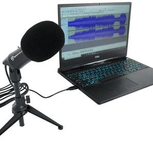 Rockville Z-STREAM USB Condenser Computer Microphone Youtube Zoom Podcasting Mic