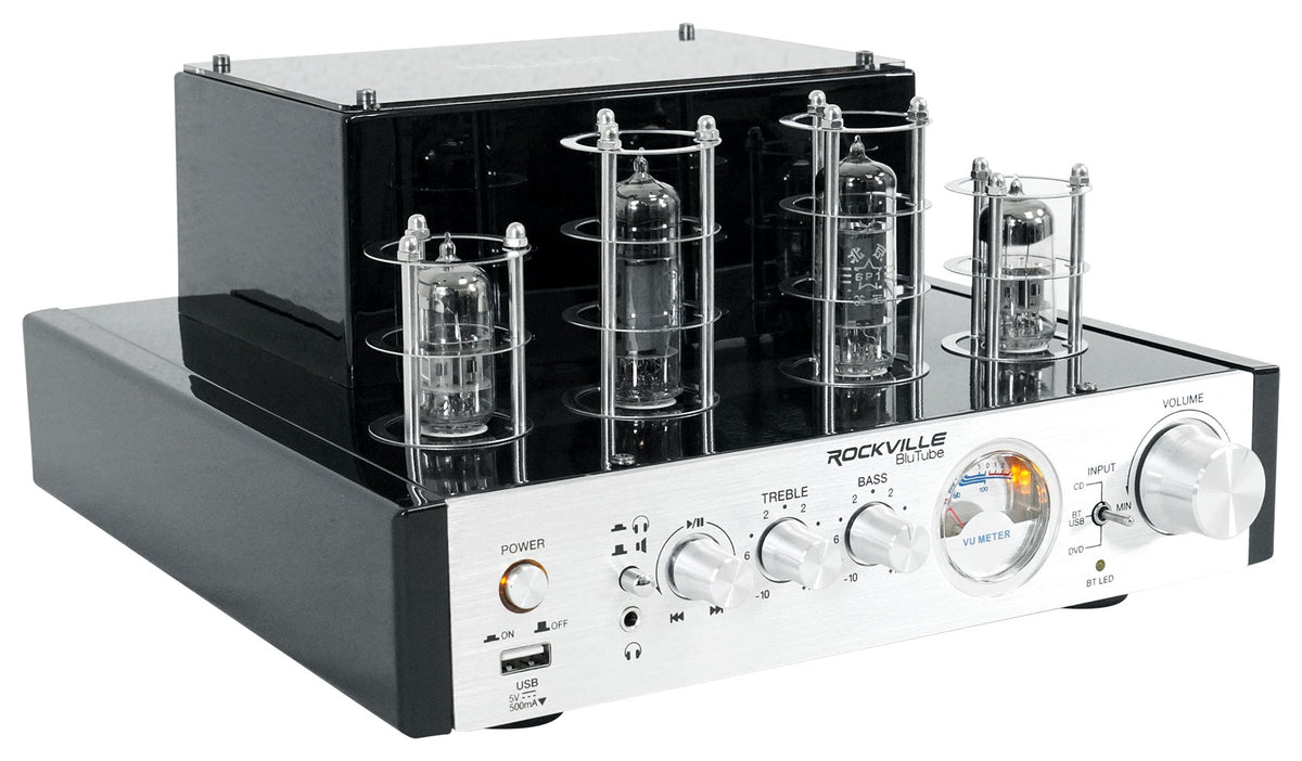 Rockville BluTube 70w Tube Amplifier/Home Theater Stereo Receiver w/ Bluetooth