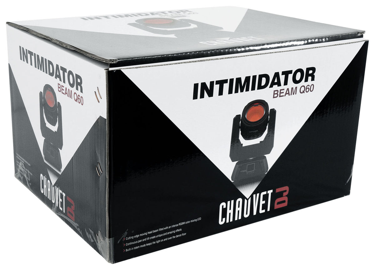 Chauvet DJ Intimidator Beam Q60 60w RGBW LED Moving Head Beam Light w/Totem Mode
