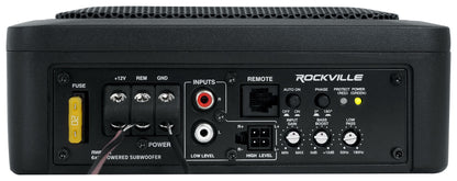 Rockville RW68CA 400w 6x8 Slim Under-Seat Active Powered Car/Truck Subwoofer Sub
