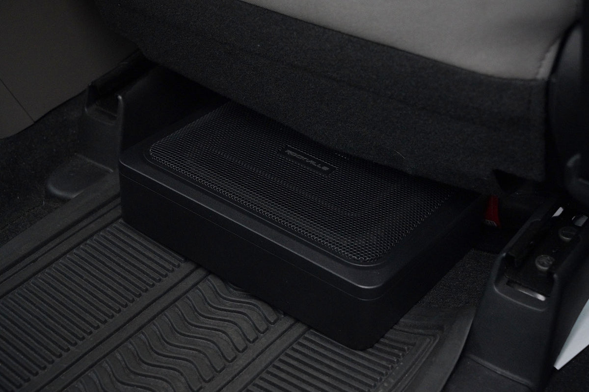 Rockville RW68CA 400w 6x8 Slim Under-Seat Active Powered Car/Truck Subwoofer Sub