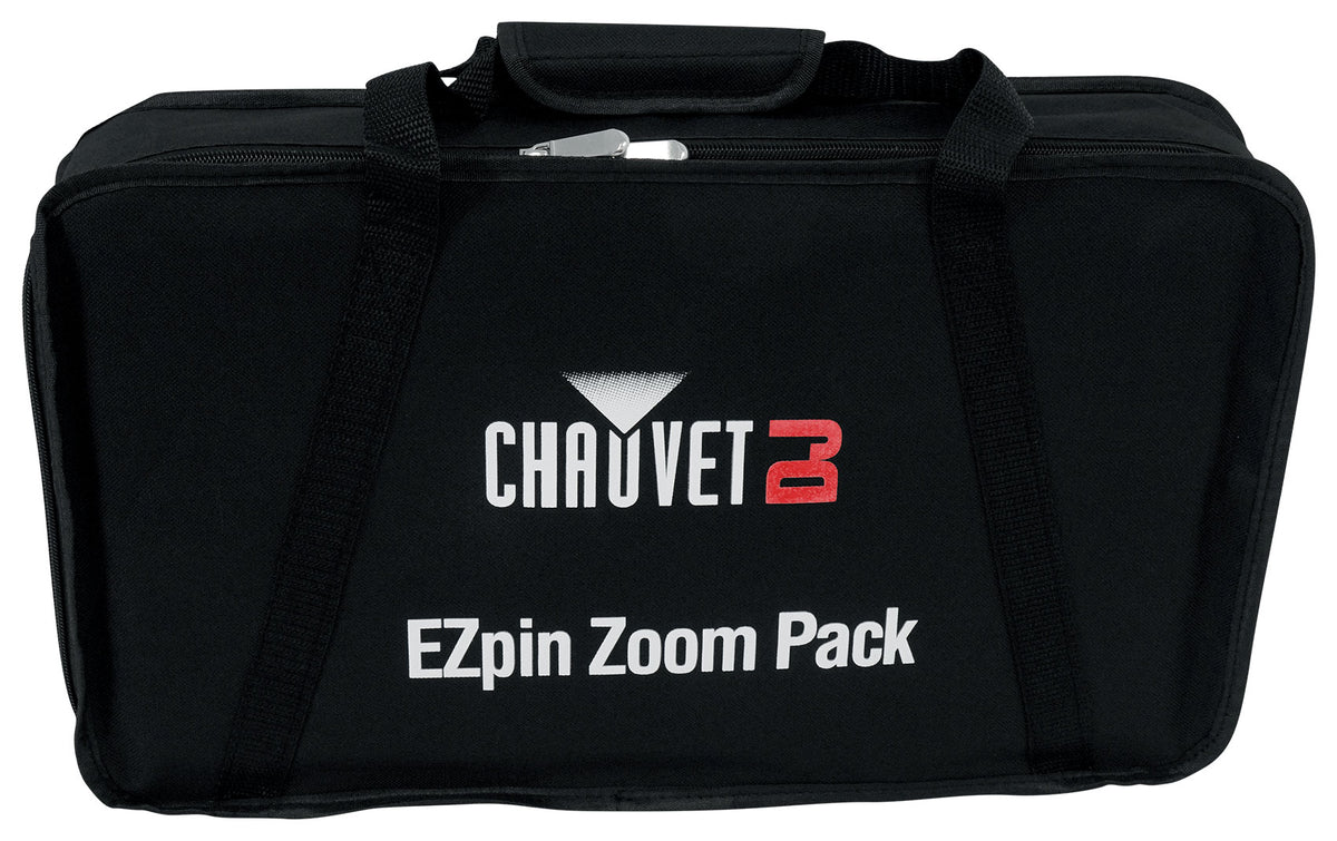 Chauvet DJ Ezpin Zoom Pack Pin Spot Kit w/ (4) Rechargeable Fixtures+Remote+Bag