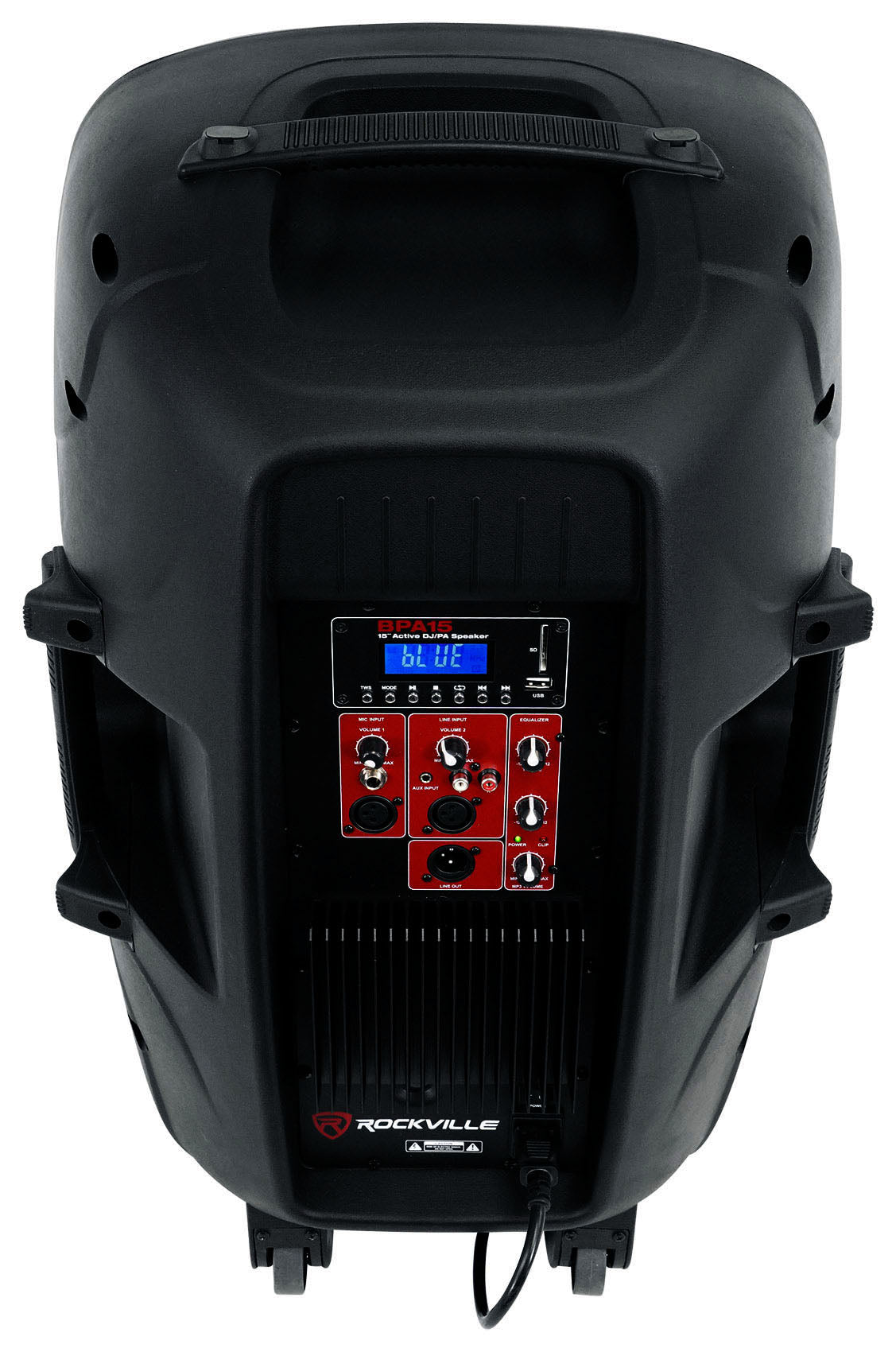 Rockville BPA15 15 inch Professional Powered Active 800 Watt DJ PA Speaker w Bluetooth