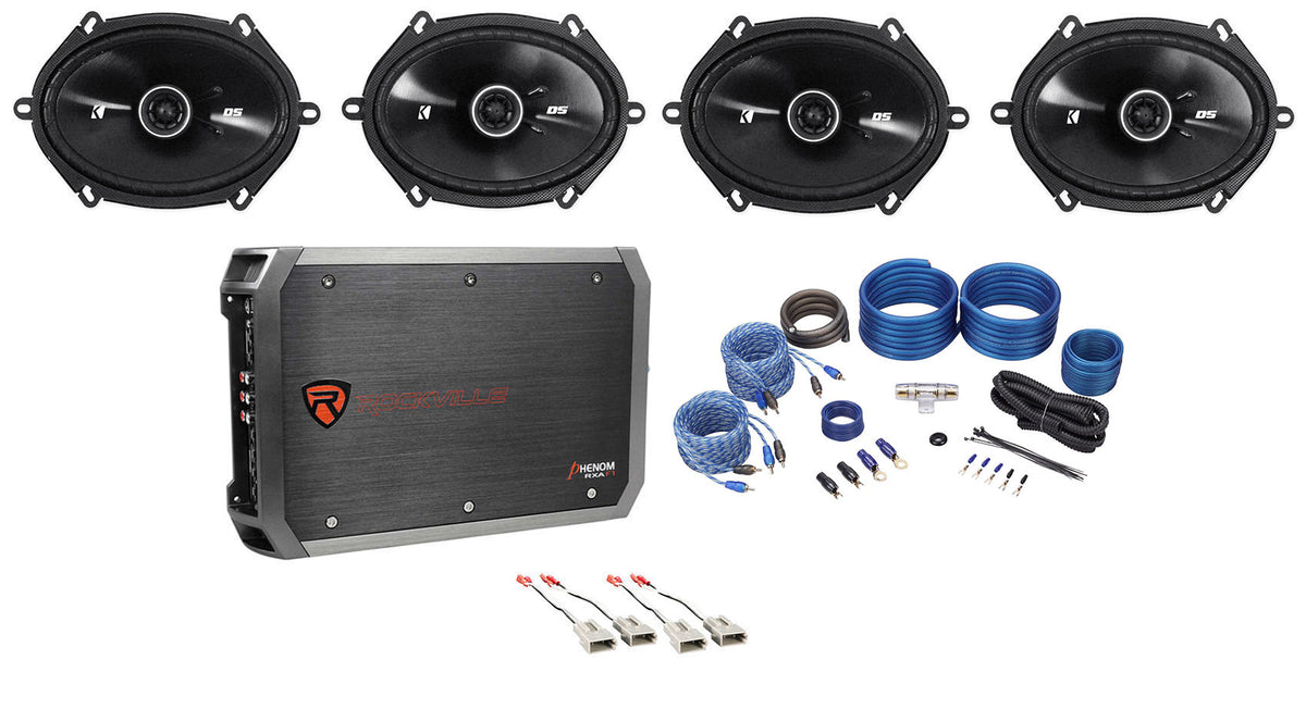 6x8" Speaker + 4-Ch Amp Kit For 1997-1998 Ford Expedition