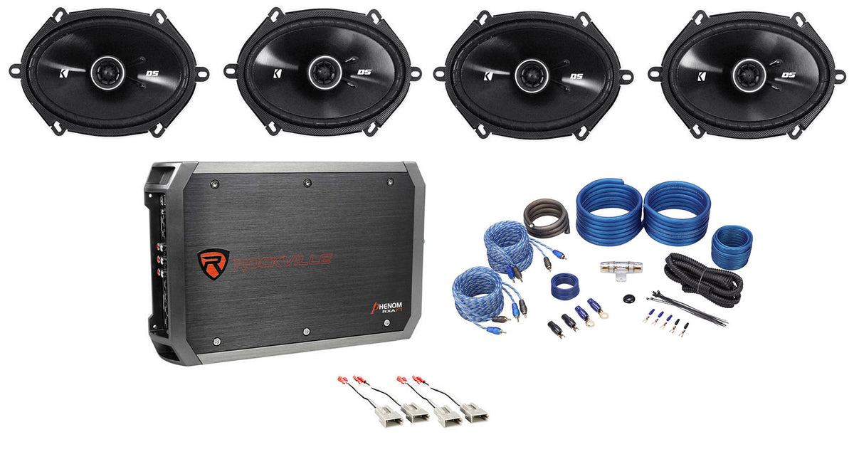 6x8" Speaker + 4-Ch Amp Kit For 1995-1997 Ford Explorer