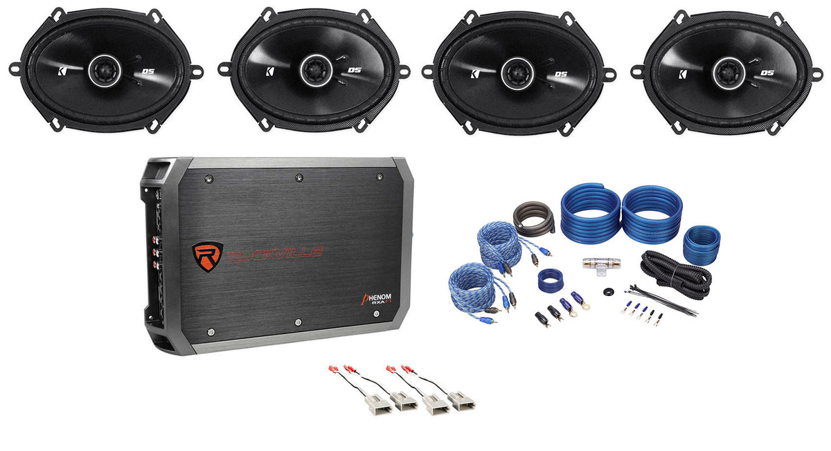 6x8" Speaker + 4-Ch Amp Kit For 1998-2001 Ford Explorer