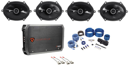 6x8" Speaker + 4-Ch Amp Kit For 2004 Ford F-150 Heritage