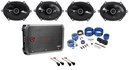6x8" Speaker + 4-Ch Amp Kit For 2007-2008 Ford F-150