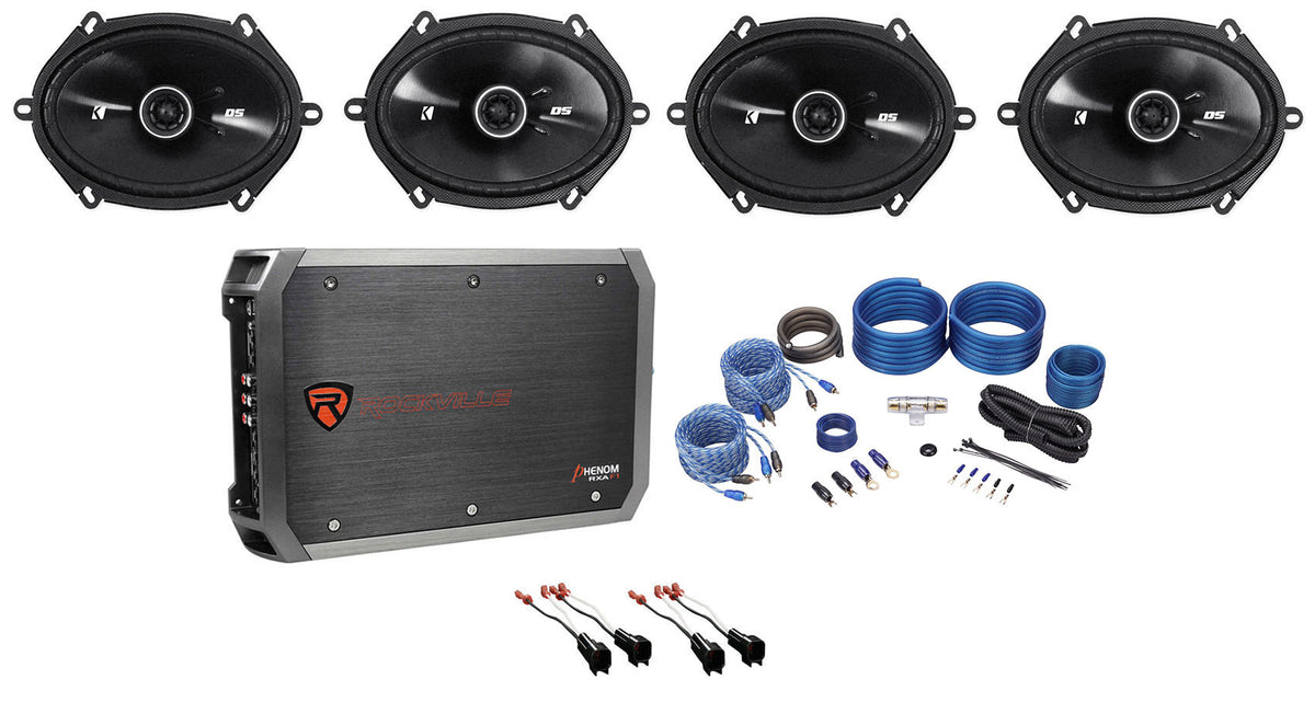 6x8" Speaker + 4-Ch Amp Kit For 2001-2005 Ford Explorer Sport Trac
