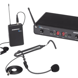 Samson Concert 288 All-In-One UHF Beltpack Lavalier Headset Wireless Mic System