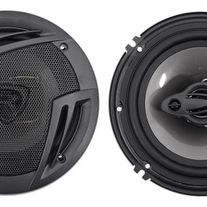 Pair Rockville RV6.3A 6.5" 3-Way Car Speakers 750 Watts/140 Watts RMS CEA Rated
