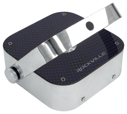 Rockville MINI RF1 RGBWA+UV DJ/Party LED Wash Light (Steel)+RF Long Range Remote