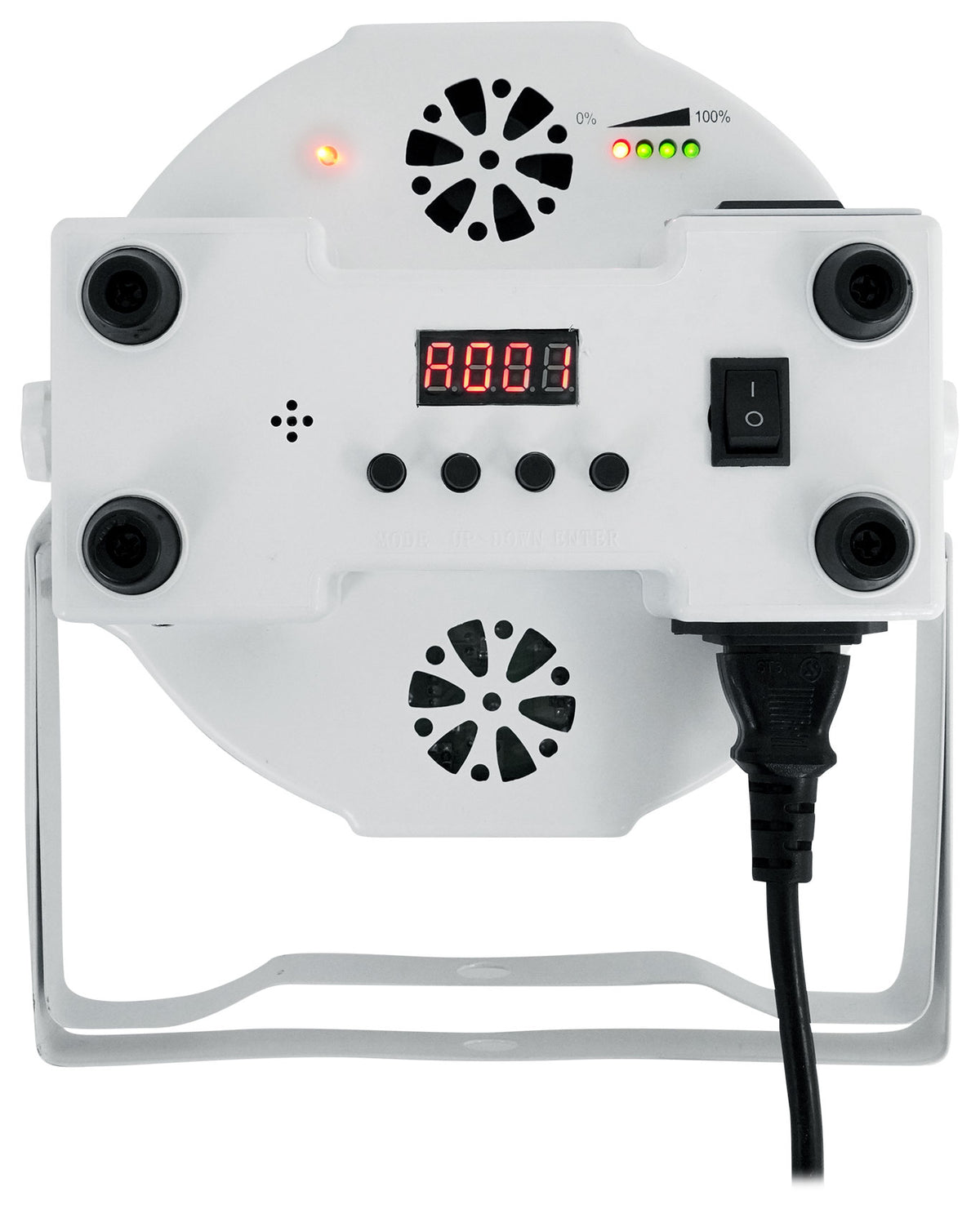 Rockville BATTERY PAR PACK 61 White (8) Rechargeable Wash Lights+Charging Case