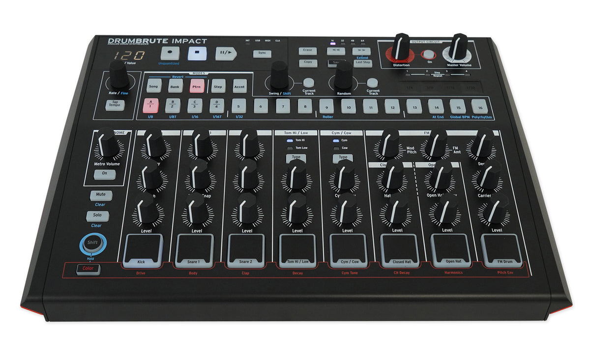 Arturia Drumbrute Impact NOIR USB MIDI Analog Drum Synthesizer Machine Interface