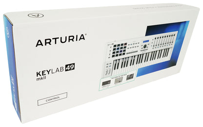 Arturia KeyLab 49 MkII 49-Key Studio Recording Keyboard Controller in White