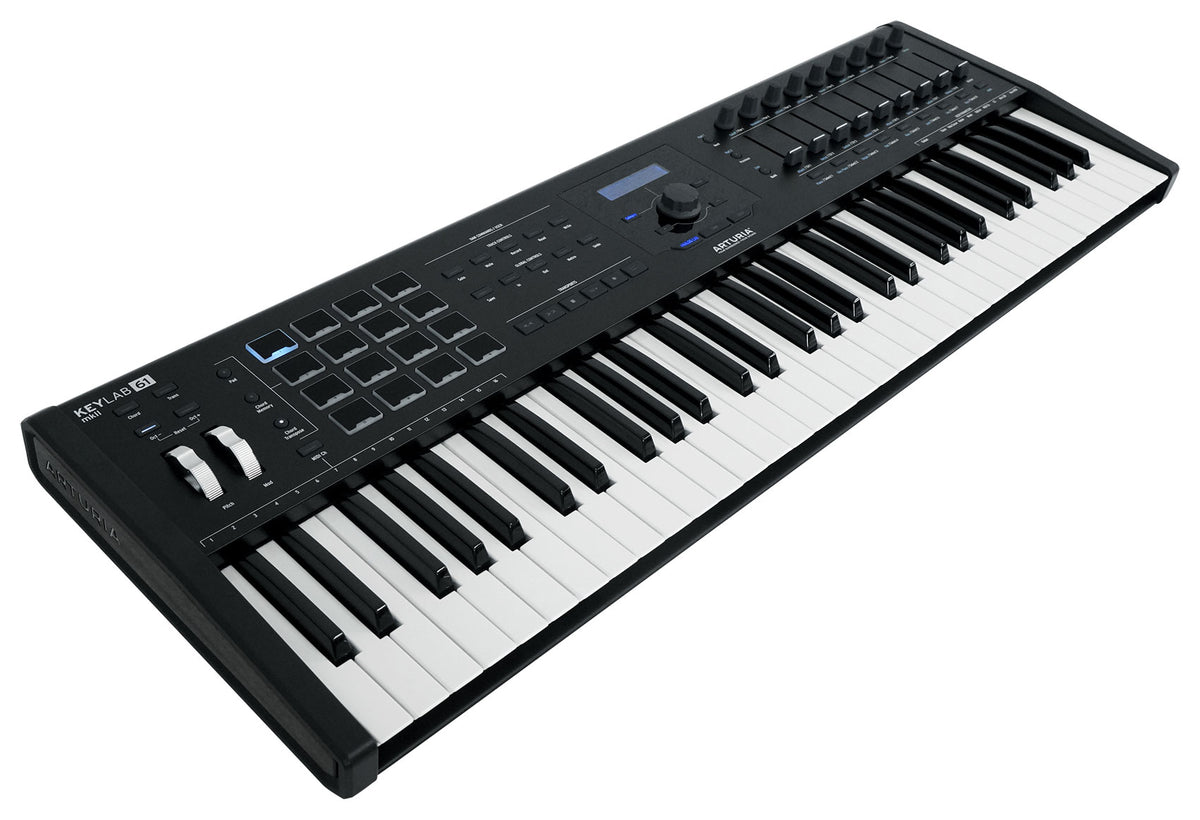 Arturia KeyLab 61 MkII 61-Key Music Production Keyboard Controller in Black