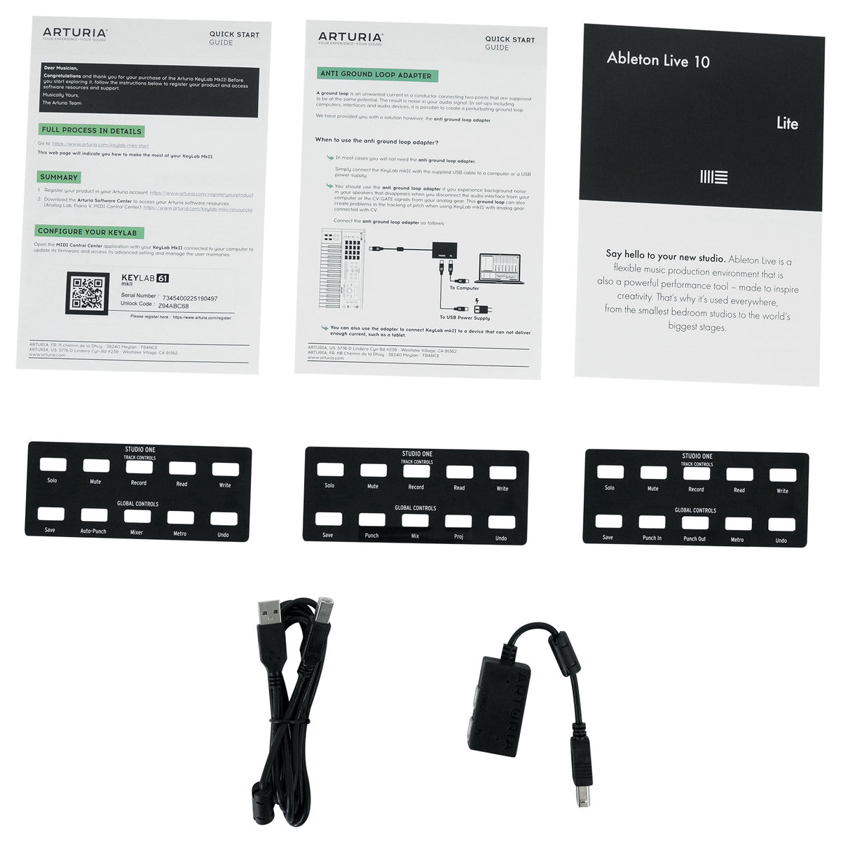 Arturia KeyLab 61 MkII 61-Key Music Production Keyboard Controller in Black