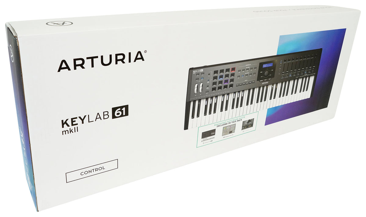Arturia KeyLab 61 MkII 61-Key Music Production Keyboard Controller in Black