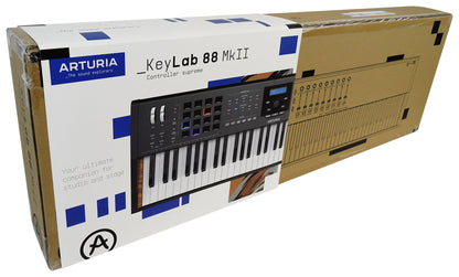 Arturia KeyLab 88 MkII USB MIDI Hammer Action 88-Key Black Keyboard Controller
